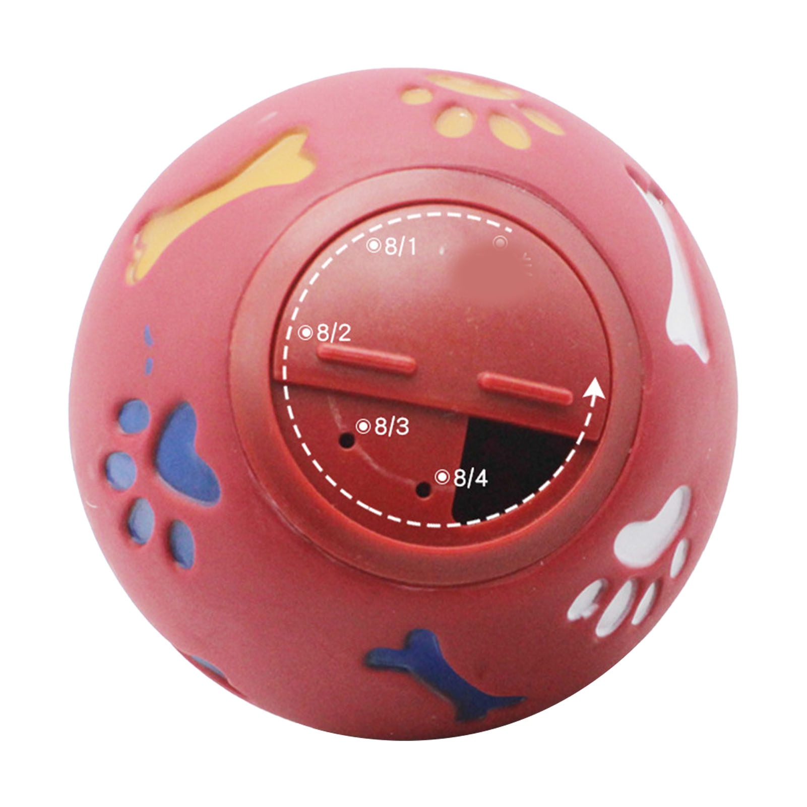 Rubber Treat Dispensing Dog Toy - 강아지 간식 자동 분배 볼, 천천히