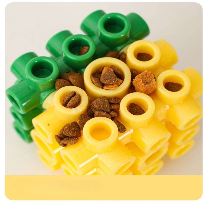 강아지용 사각형 모양의 식품 등급 소재로 제작된, 천천 - Rubber Treat Dispensing Dog Toy 리뷰 및 가격