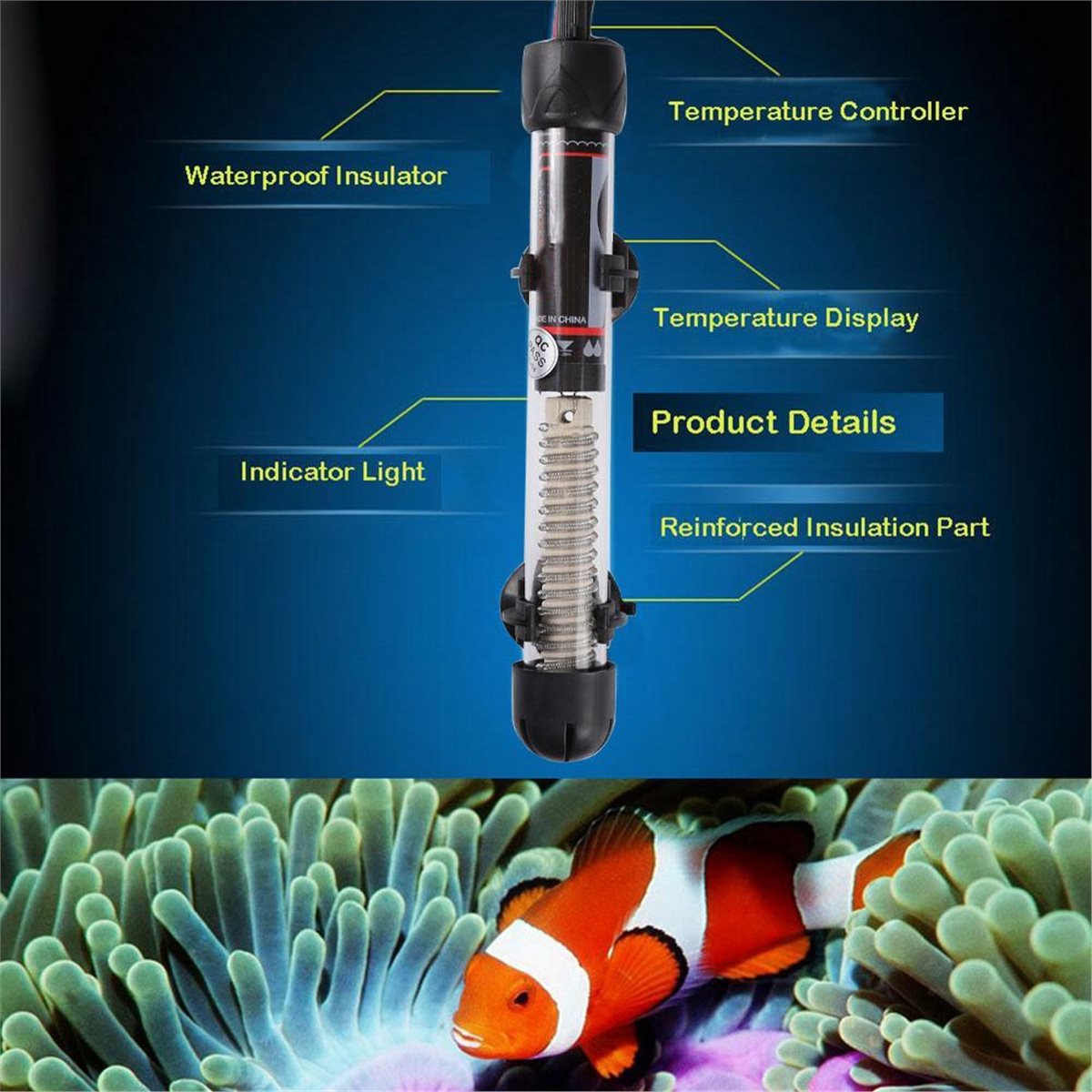 (A02R] 수중 수족관 히터 25-300W 온도 조절 - Aquarium 리뷰 및 가격