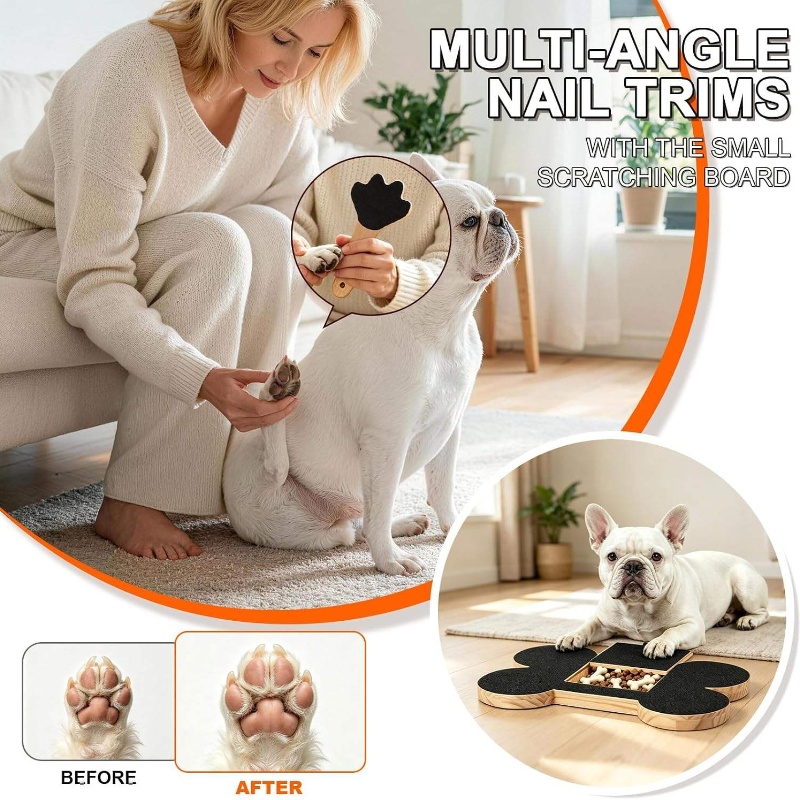 나무로 만든 강아지 스크래칭 보드 (내장 간식통, 발톱 - Suction Cup Dog Tug Toy 리뷰 및 가격