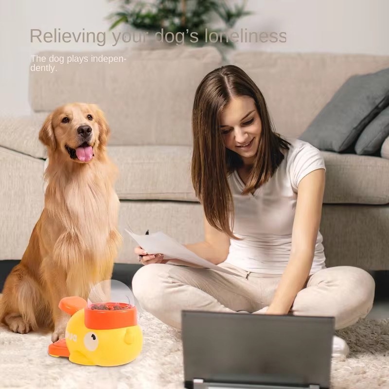 만화 오리 모양의 인터랙티브 애완동물 훈련 장난감 -  - Dog Puzzle Feeder Toy 리뷰 및 가격